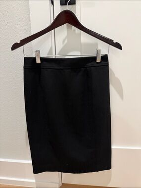 LOFT Black Midi Pencil Skirt